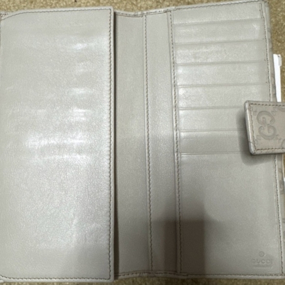 GUCCI GUCCISIMA VINTAGE Beige Wallet with Heart Logo - Picture 5 of 7